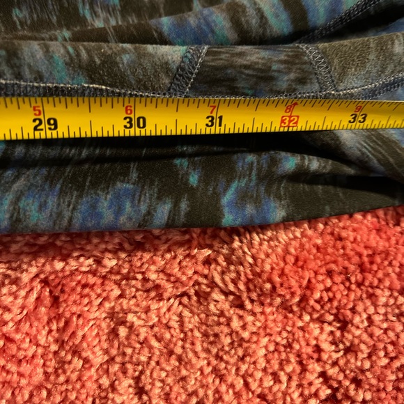 Beyond The Bump By Beyond Yoga Maternity Leggings Blue Black Women's Medium - Picture 7 of 9